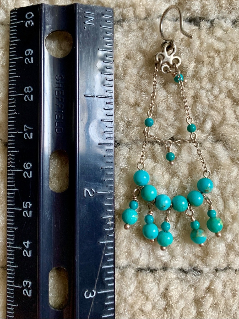 Chan Luu Turquoise Chandelier Earrings - Picture 6 of 7